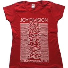 Joy Division, Tričko Unknown Pleasures, Žena, Červená