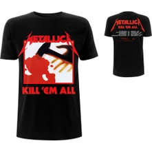 Metallica, Tričko Kill 'Em All Tracks, Unisex, Čierna