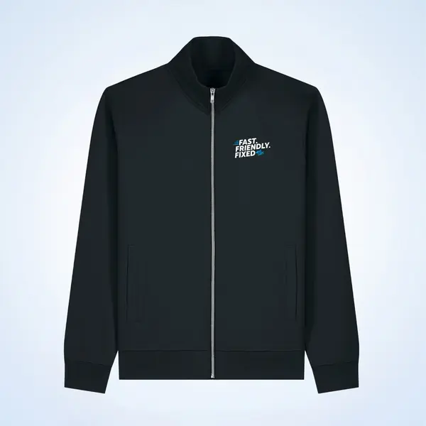 2026 – Zip-up hoodie AT&T Fast Friendly Fixed Full-Zip Sweatshirt, Unisex, Black