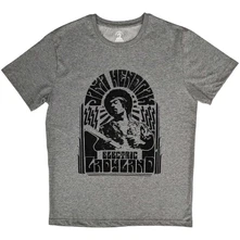Jimi Hendrix, Tričko Electric Ladyland Mono, Unisex, Šedá