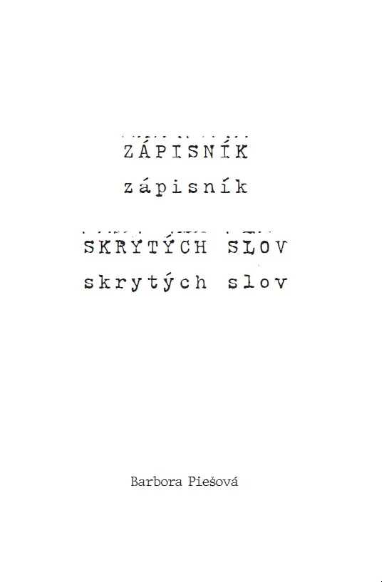 Zápisník skrytých slov