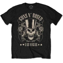 Tričko Top Hat, Skull & Pistols Las Vegas