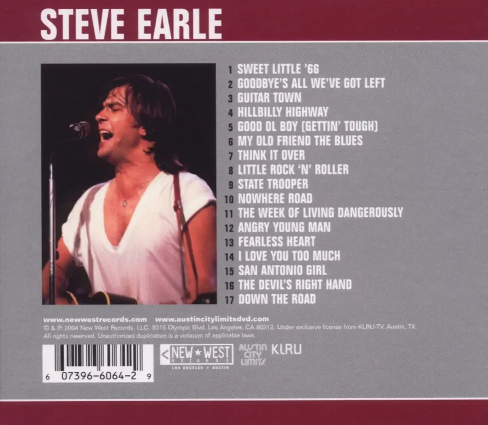 Steve Earle – LIVE FROM AUSTIN, TX (CD)