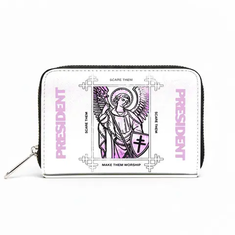 Zip Top Purse: Angel (Black)