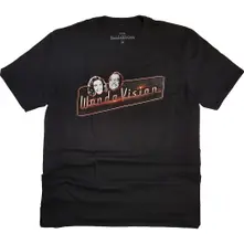 WandaVision Red Logo (Negra) (Camiseta)