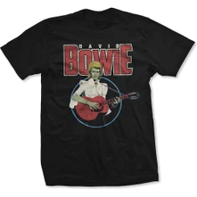 David Bowie, Tričko Acoustic Bootleg, Unisex, Čierna
