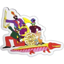 Fridge Magnet: Yellow Submarine Band On Croc Embossed thumbnail