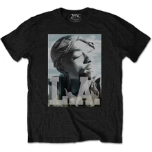 2Pac, Tričko LA Skyline, Unisex, Čierna
