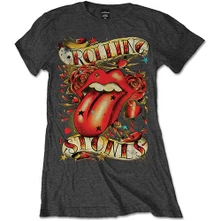 The Rolling Stones, Tričko Tongue & Stars, Žena, Šedá