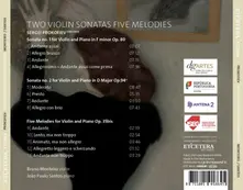SERGEI PROKOFIEFF: TWO VIOLIN SONATAS/FIVE MELODIES thumbnail
