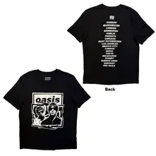 Tričko Unisex T-Shirt: Paper Cut Out Tour (Black) (Back Print & Ex-Tour)