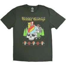 Grateful Dead, Tričko Grateful Greetings, Unisex, Zelená