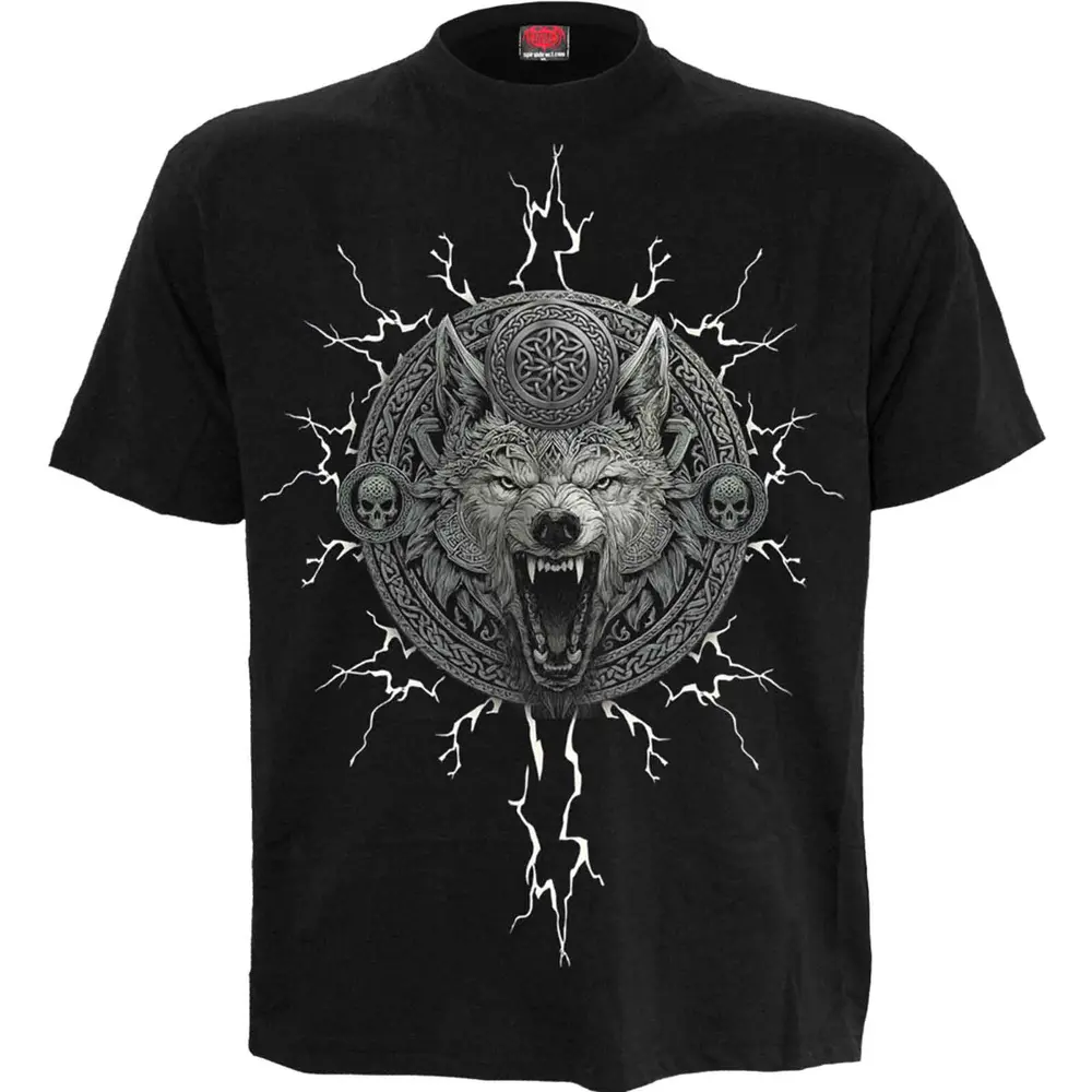 Unisex T-Shirt: Valhalla (Black) (Back Print)