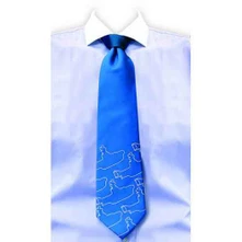 Kravata Unisex Silk Neck Tie: Yellow Submarine (Royal Blue)