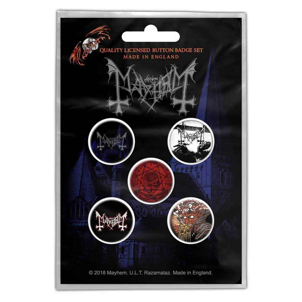Mayhem – De Mysteriis Dom Sathanas (Button Badge Pack) (Odznak)