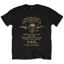 Avenged Sevenfold A7X, Tričko Seize the Day, Unisex, Čierna