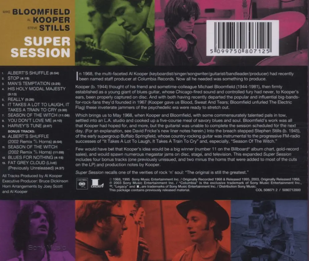 Mike Bloomfield, Al Kooper, Steve Stills - Super Session