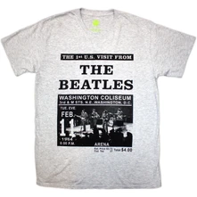 The Beatles, Tričko Washington '64 Promo, Unisex, Šedá