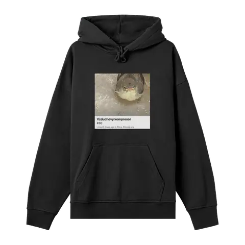Bazárik Piko – Mikina Vzduchový kompresor, Unisex, Off Black