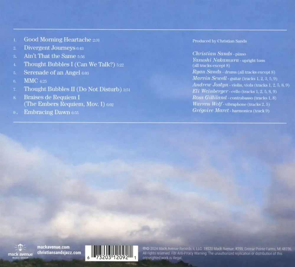 Christian Sands – EMBRACING DAWN (CD)