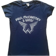 Paul McCartney, Tričko Wings Logo, Žena, Modrá
