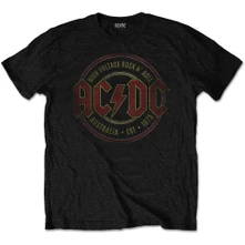 AC/DC, Tričko Est. 1973, Unisex, Čierna
