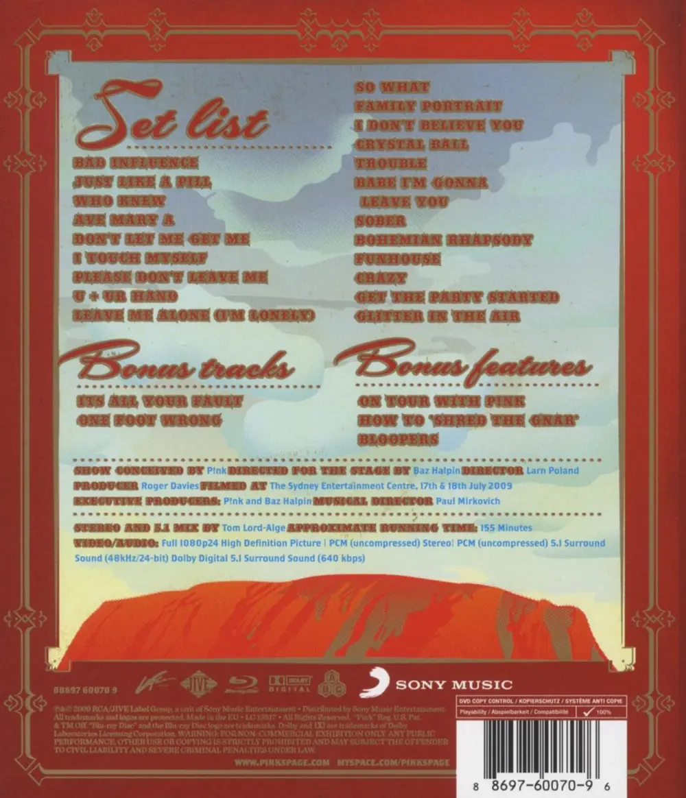 Funhouse Tour: Live In Australia