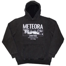 Linkin Park, Mikina Meteora Wall Art, Unisex, Šedá