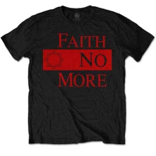 Faith No More, Tričko Classic New Logo Star, Unisex, Čierna