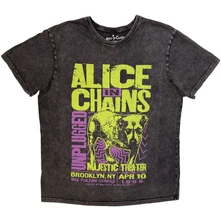 Alice In Chains, Tričko Unisex Stone Wash T-Shirt: Unplugged Dog (Charcoal Grey), Unisex, Šedá