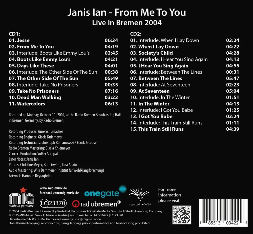 FROM ME TO YOU (LIVE IN BREMEN 2004)