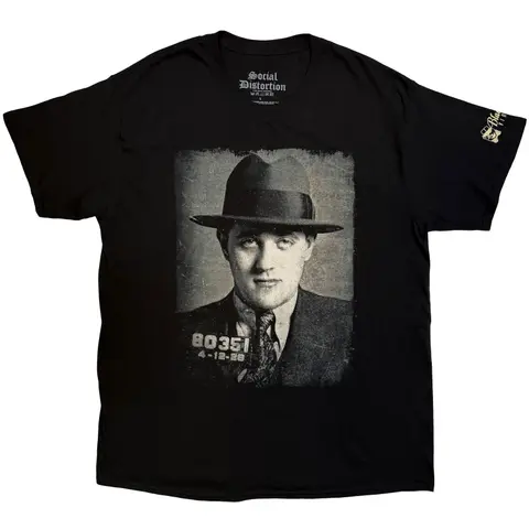 Unisex T-Shirt: Bugsy (Black) (Sleeve Print)