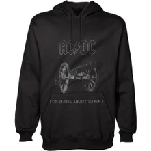 AC/DC, Mikina About to Rock, Unisex, Čierna