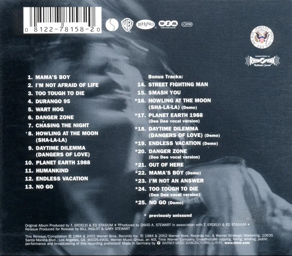 Ramones – Too Tough To Die (CD)