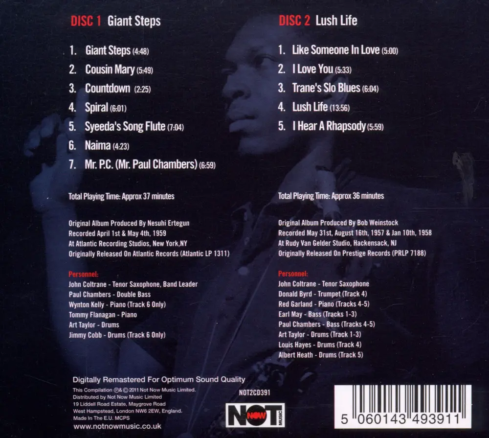 John Coltrane – GIANT STEPS + LUSH LIFE (CD)
