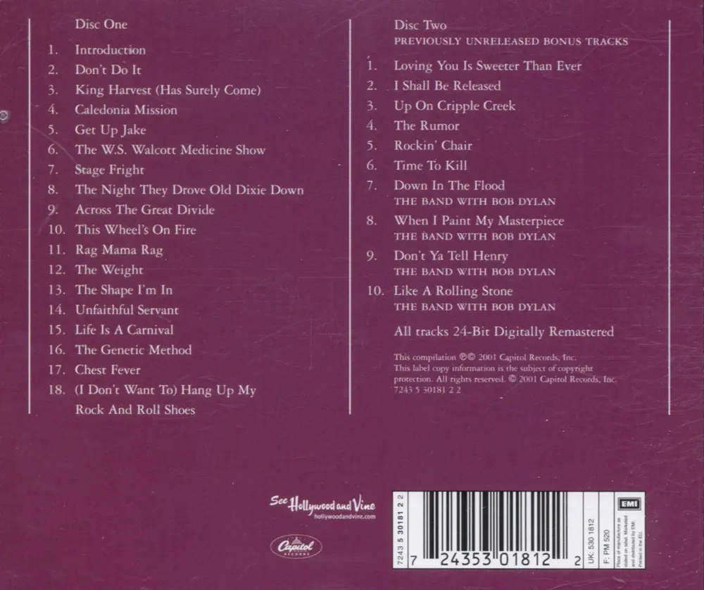 The Band – ROCK OF AGES (CD)
