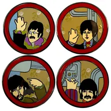 The Beatles – Yellow Submarine Portholes (Pin Badge Set) (Odznak)