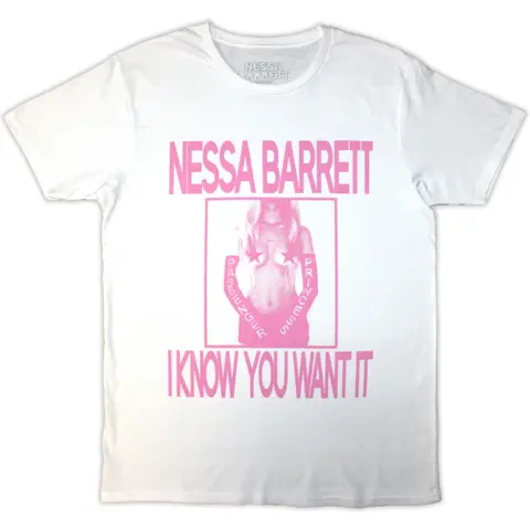 Nessa Barrett – Tričko I Know You Want It (Biela), Unisex, Biela