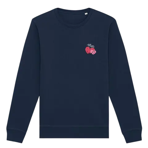 Crewneck Láska Rozdiely Nevidí, Unisex, Navy