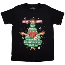 Tom Petty & The Heartbreakers, Tričko Merry Christmas, Unisex, Čierna