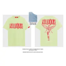 Unisex Unplugged T-Shirt: In Utero Angel (Green) (Back Print) thumbnail