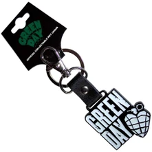 Green Day, Kľúčenka Stacked Logo & Grenade