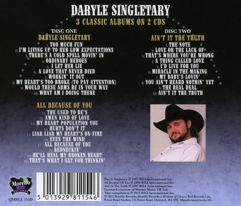 DARYLE SINGLETARY / ALL BECAUSE OF YOU / AIN'T IT THE TRUTH (CD)