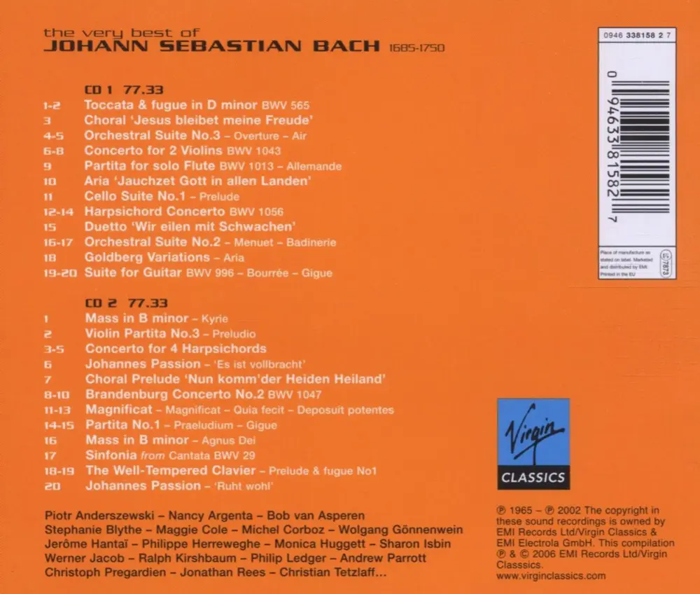THE VERY BEST OF BACH