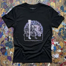 Unisex Premium Carbon T-Shirt: Lateralus Dissection (Back Print) (Black) thumbnail
