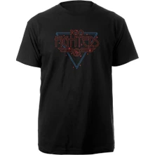 Foo Fighters, Tričko Black Disco Outline, Unisex, Čierna