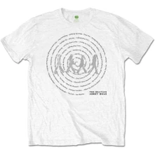 The Beatles, Tričko Abbey Road Songs Swirl, Unisex, Biela