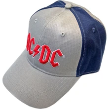 AC/DC, Šiltovka Red Logo, Unisex, Modrá, Šedá