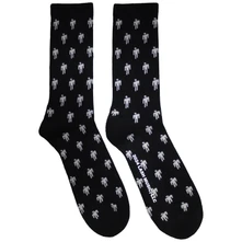 Billie Eilish, Ponožky Ladies Socks: Blohsh Pattern (Black) (UK Size 4 - 7), Čierna