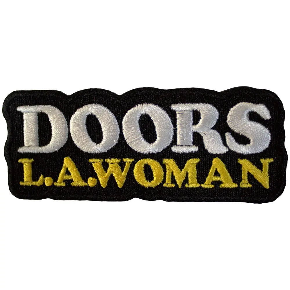 LA Woman Text Logo on Black